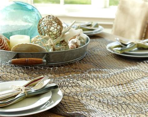 Using Fishnets as Table Runners