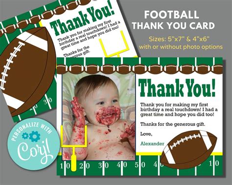 DIY Football Thank You Cards vs. Store-Bought Options