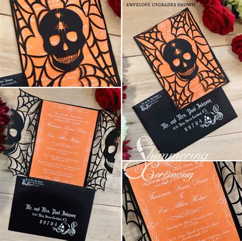 DIY Halloween Wedding Shower Invitations