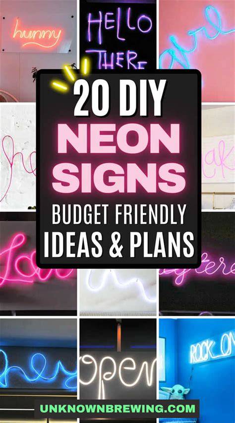 DIY Neon Sign Methods