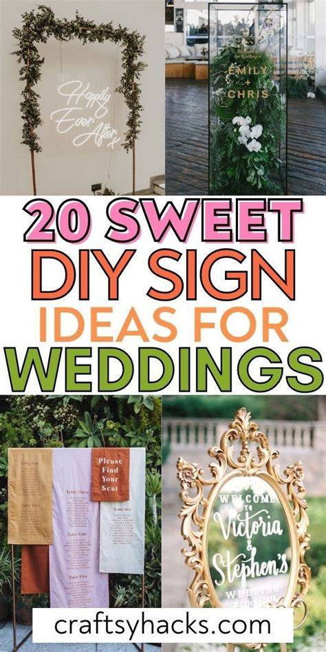 DIY Wedding Sign Techniques