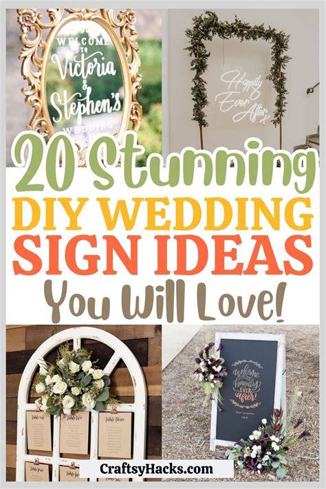 DIY Wedding Sign Materials