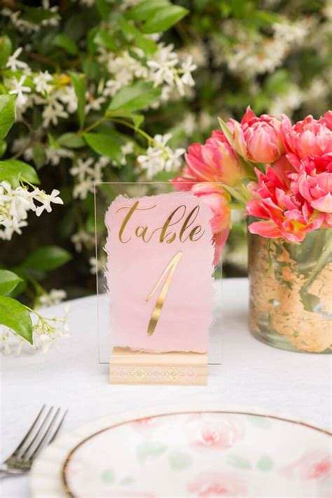 DIY Wedding Table Numbers Holders Ideas