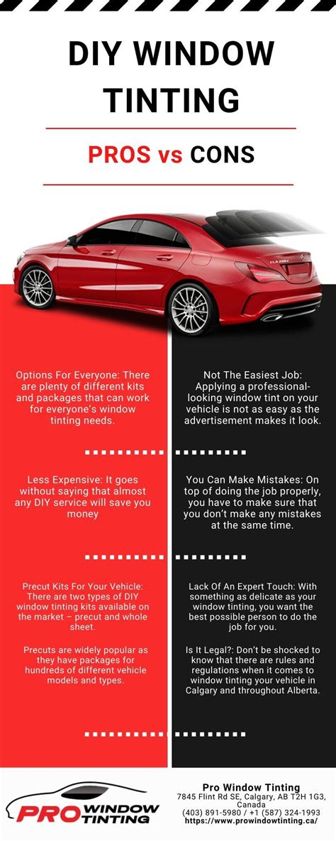 DIY Window Tinting: Pros and Cons