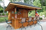 DIY Wood Outdoor Bar