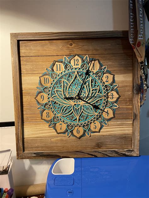 DIY Your Dream Clock: Create a Stunning Cricut Mandala Clock in Just 10 Steps!