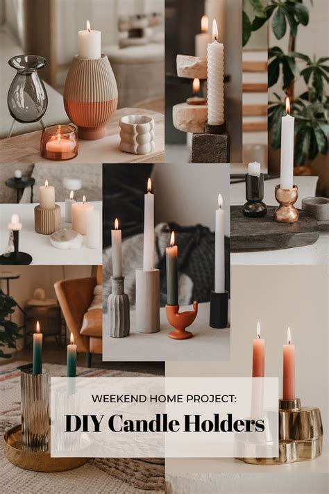 DIY candle holders easy weekend projects