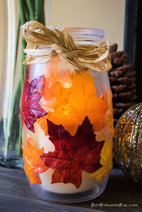DIY candle holders for fall