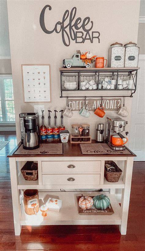DIY coffee bar kitchen