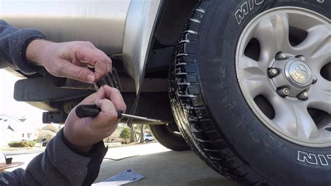 DIY fixing flat tire