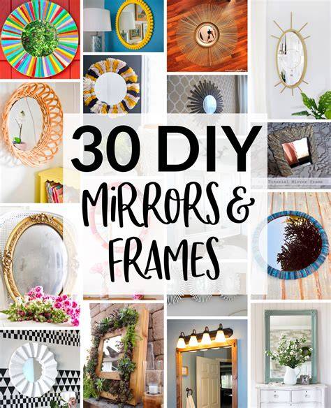 DIY mirror frame budget-friendly