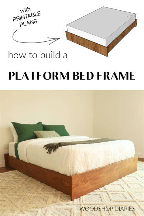 DIY platform bed bathroom