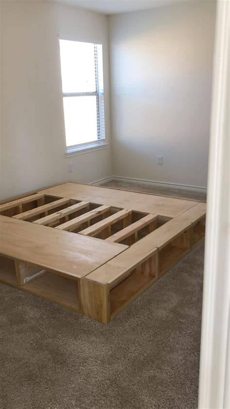 DIY platform bed space-saving ideas