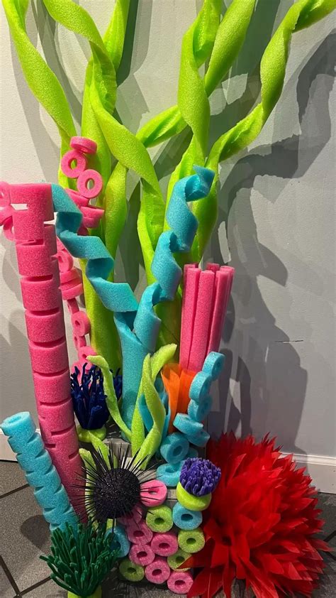 DIY pool noodle snakes
