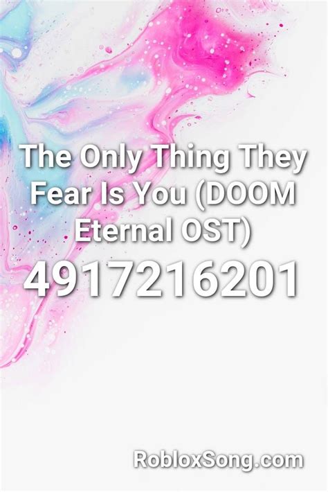 DOOM Eternal - The Only Thing They Fear Is You Roblox Code 