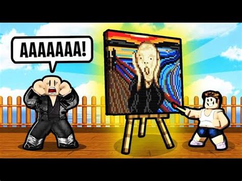 DRAWING THE LEGENDARY SCREAM ART in Roblox Starving 