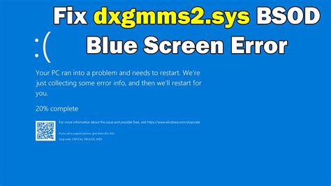DXGMMS2.SYS BSOD Error Fixed