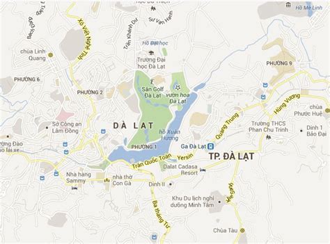 Da Lat Vietnam map