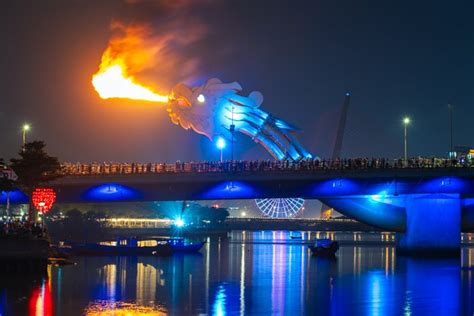 Da Nang Dragon Bridge Fire Show