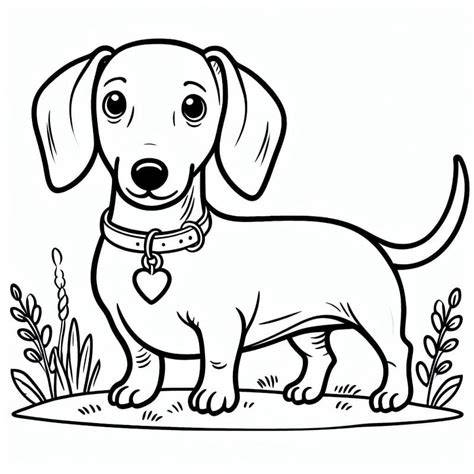 Dachshund Coloring Page