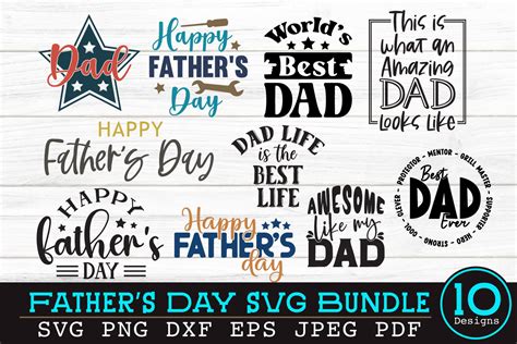 Download Dad Bundle Fathers Day Commercial Use Free PSD Mockups