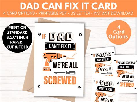 Download Dad Can Fix Everything Printable