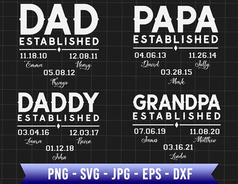 Daddy's Little Helper: Celebrate Fatherhood with our Dad Established SVG Designs