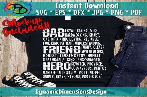 Download Dad Friend Hero Commercial Use For Crafts