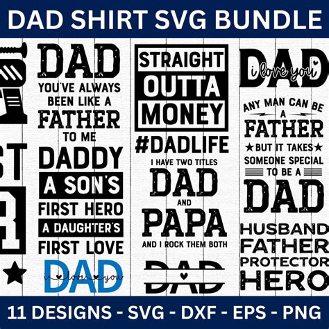 Download Dad Shirt Bundle Files For Crafts