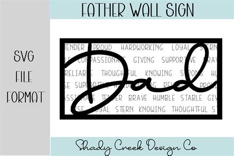 Download Dad Wall Sign Commercial Use For Crafts