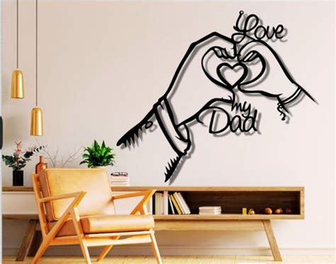 Download Dad Wall Sign Silhouette DXF Files