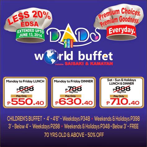 Dad s Lunch Buffet Price