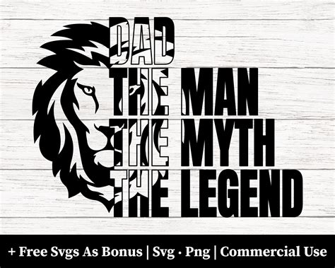 Download Dad the Myth the Legend the Man... For Cricut