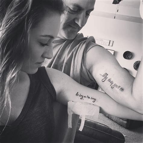 Daddy Daughter Matching Tattoos