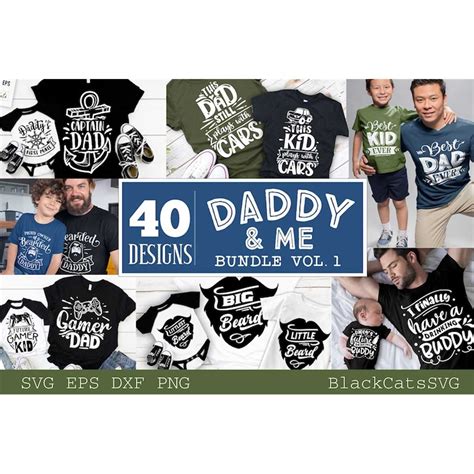 Download Daddy and Me Bundle 40 Designs Vol... Creativefabrica Free PSD Mockups