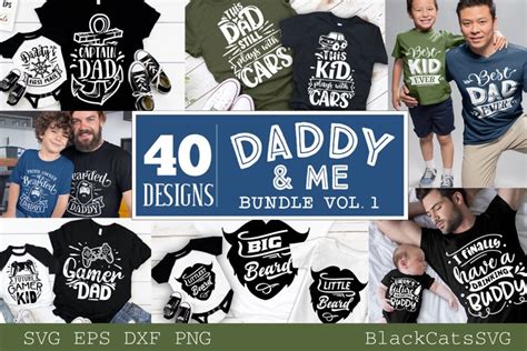 Download Daddy and Me Bundle 40 Designs Vol... Silhouette Free PSD Mockups