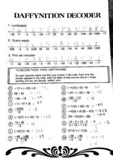 Daddy Ition Decoder Answes 33 Daffynition Decoder Worksheet Answers