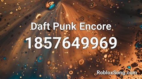 Daft Punk - Roblox Music Codes