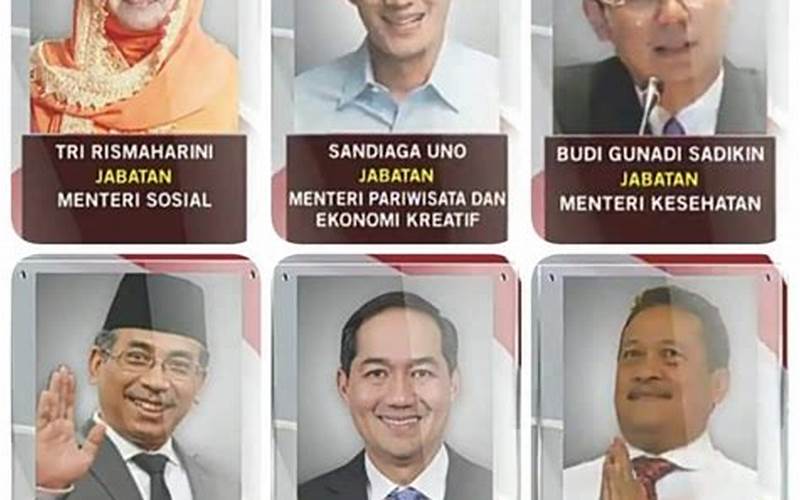 Daftar Menteri Indonesia