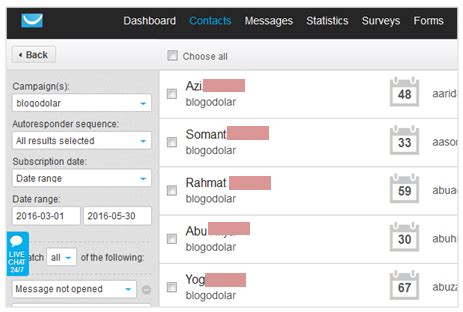Daftar Email Pelanggan GetResponse