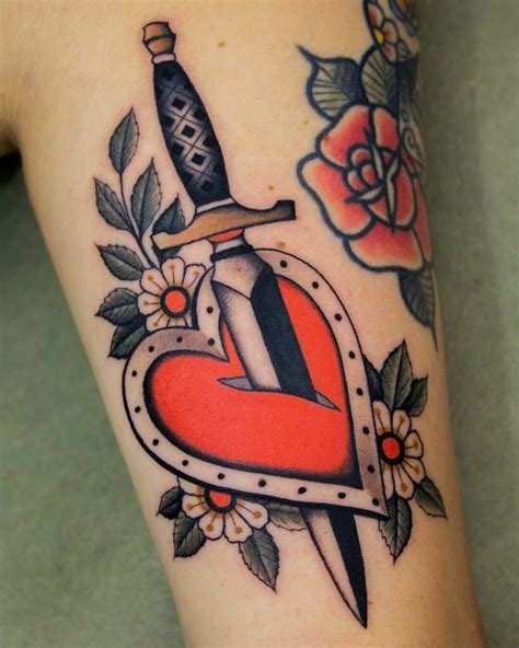 Dagger And Heart Tattoo