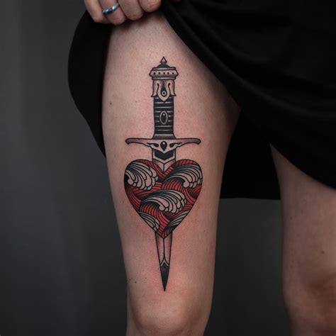 Dagger In Heart Tattoo