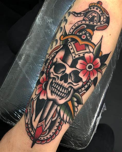 Dagger Skull Tattoo