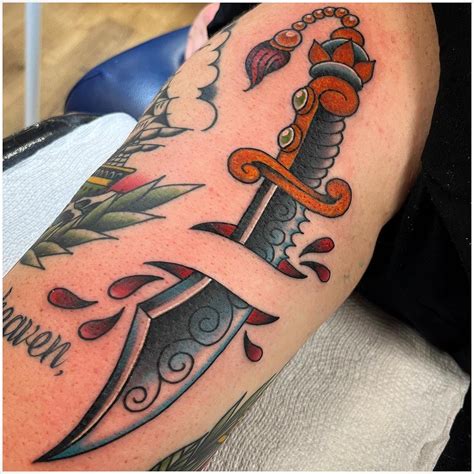Dagger Tattoo Traditional