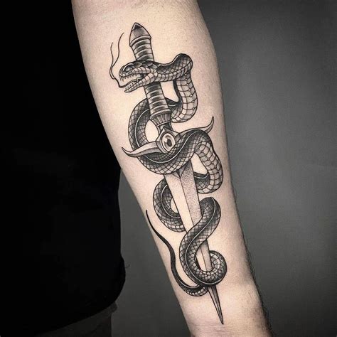 Dagger With Snake Tattoo Meaning