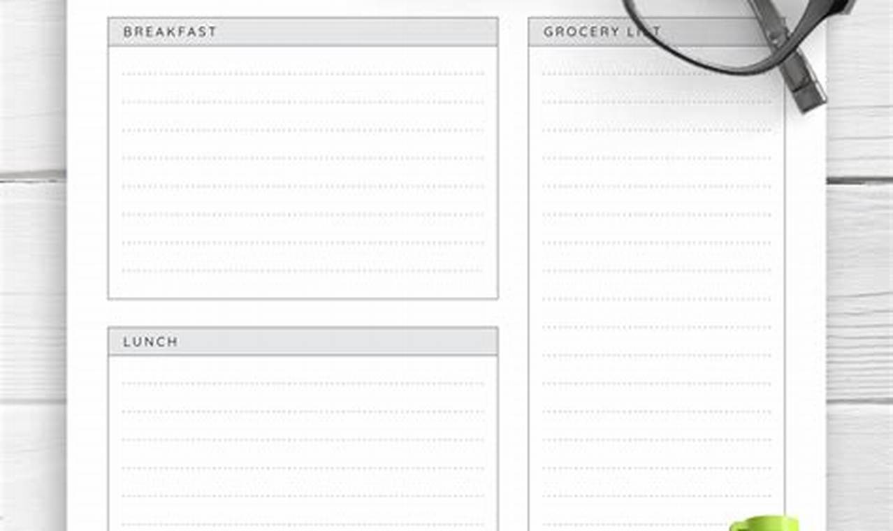 Discover the Ultimate Daily Meal Planner Template for Effortless Meal Planning