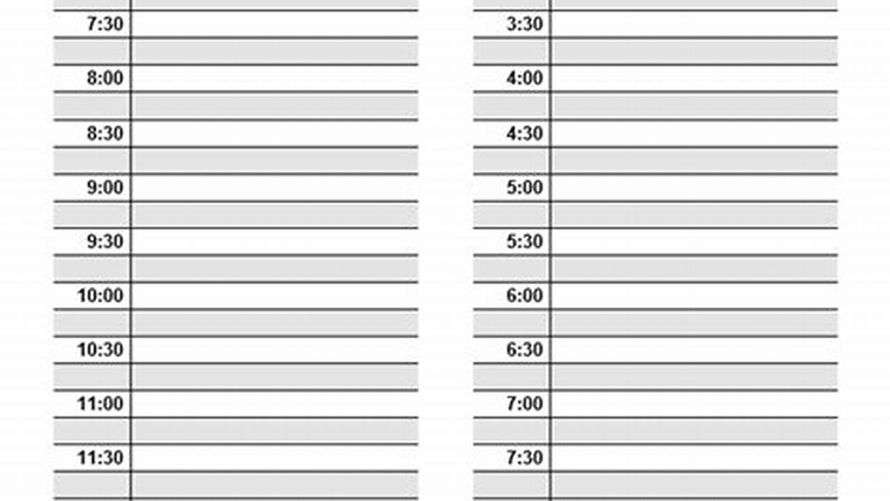 Daily Planner Template Excel 2025