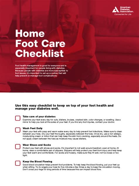 Daily Foot Care Checklist