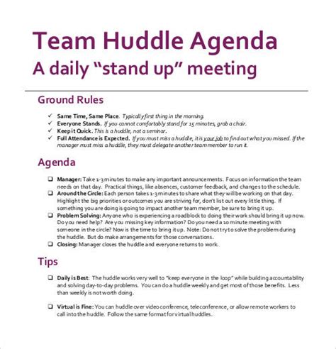 Daily Huddle Template Best Of Lean Manufacturing Custom Printed