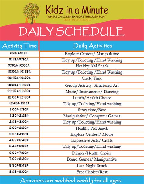 17 Perfect Daily Work Schedule Templates ᐅ TemplateLab